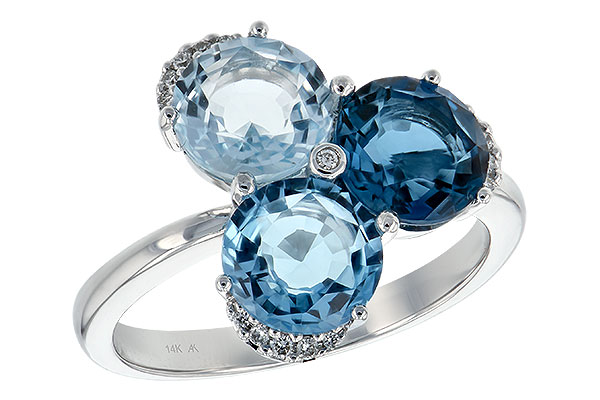 A207-65266: LDS RG 4.02 BLUE TOPAZ 4.07 TGW