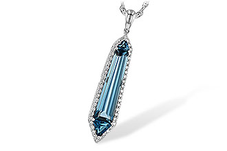 A208-55239: NECK 3.47 LONDON BLUE TOPAZ 3.70 TGW
