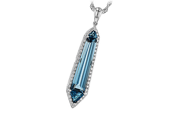 A208-55239: NECK 3.47 LONDON BLUE TOPAZ 3.70 TGW
