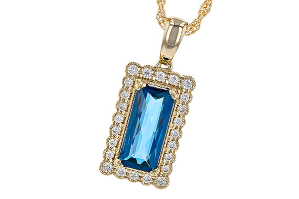 A208-62466: NECK 1.55 LONDON BLUE TOPAZ 1.70 TGW