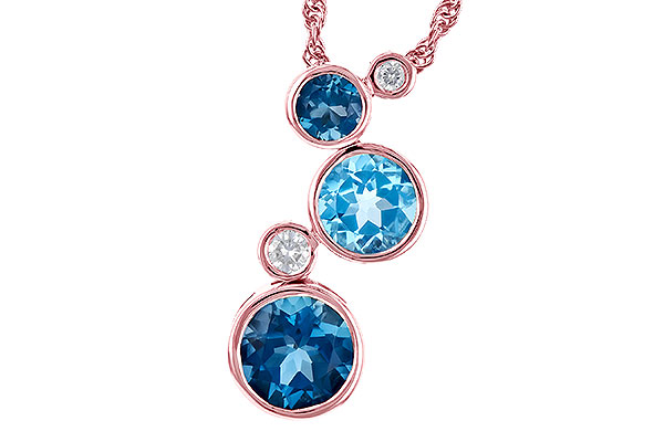 A291-34348: NECK 2.30 BLUE TOPAZ 2.40 TGW