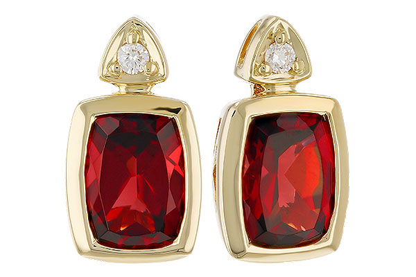 A292-22520: EARR 1.90 TW GARNET 1.94 TGW (7x5MM GAR)