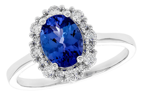A292-23439: LDS RG 1.02 TANZANITE 1.30 TGW (8x6 OVAL)