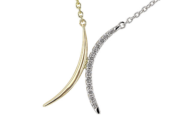 A293-09757: NECKLACE .14 TW (18")