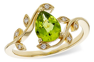 A293-11611: LDS RG 1.16 PERIDOT 1.22 TGW (8x6MM PER)