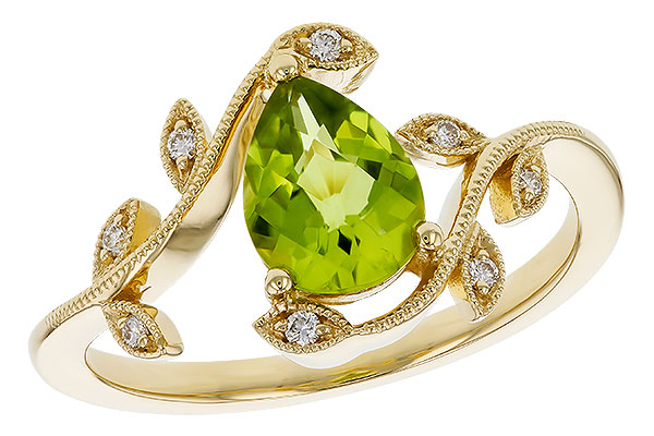 A293-11611: LDS RG 1.16 PERIDOT 1.22 TGW (8x6MM PER)