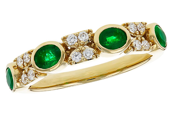 A294-00702: LDS WED RG .54 TW EMERALD .68 TGW