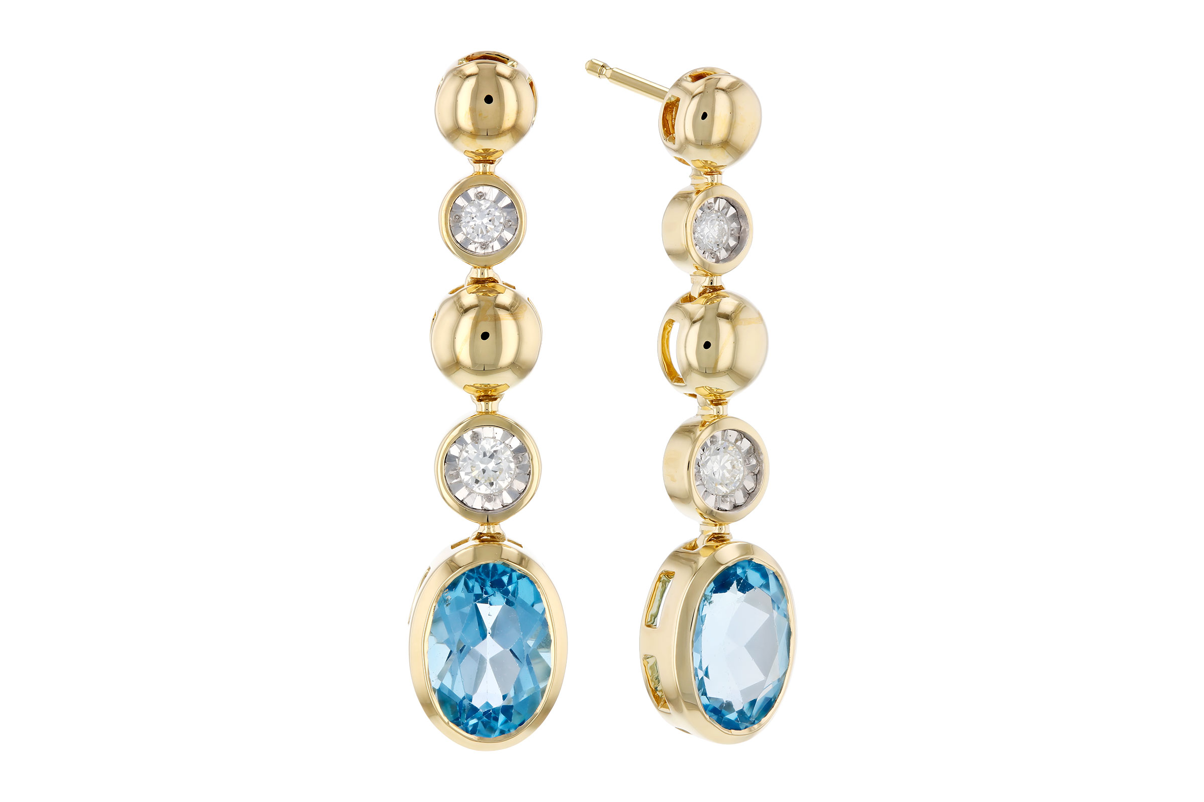 A294-01611: EARRINGS 1.66 TW BLUE TOPAZ 1.76 TGW