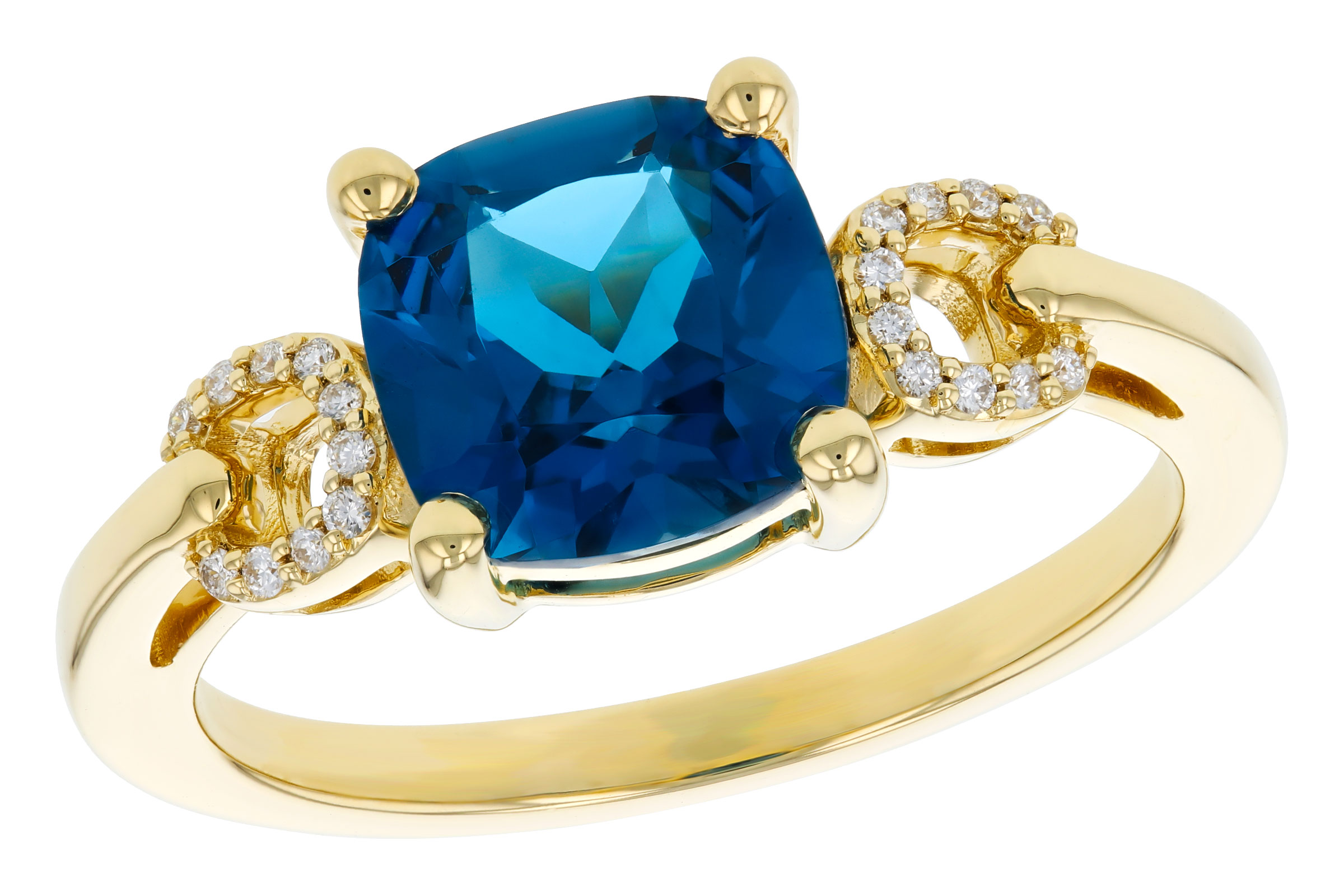 A294-02493: LDS RG 2.16 LONDON BLUE TOPAZ 2.21 TGW (8MM LBT)