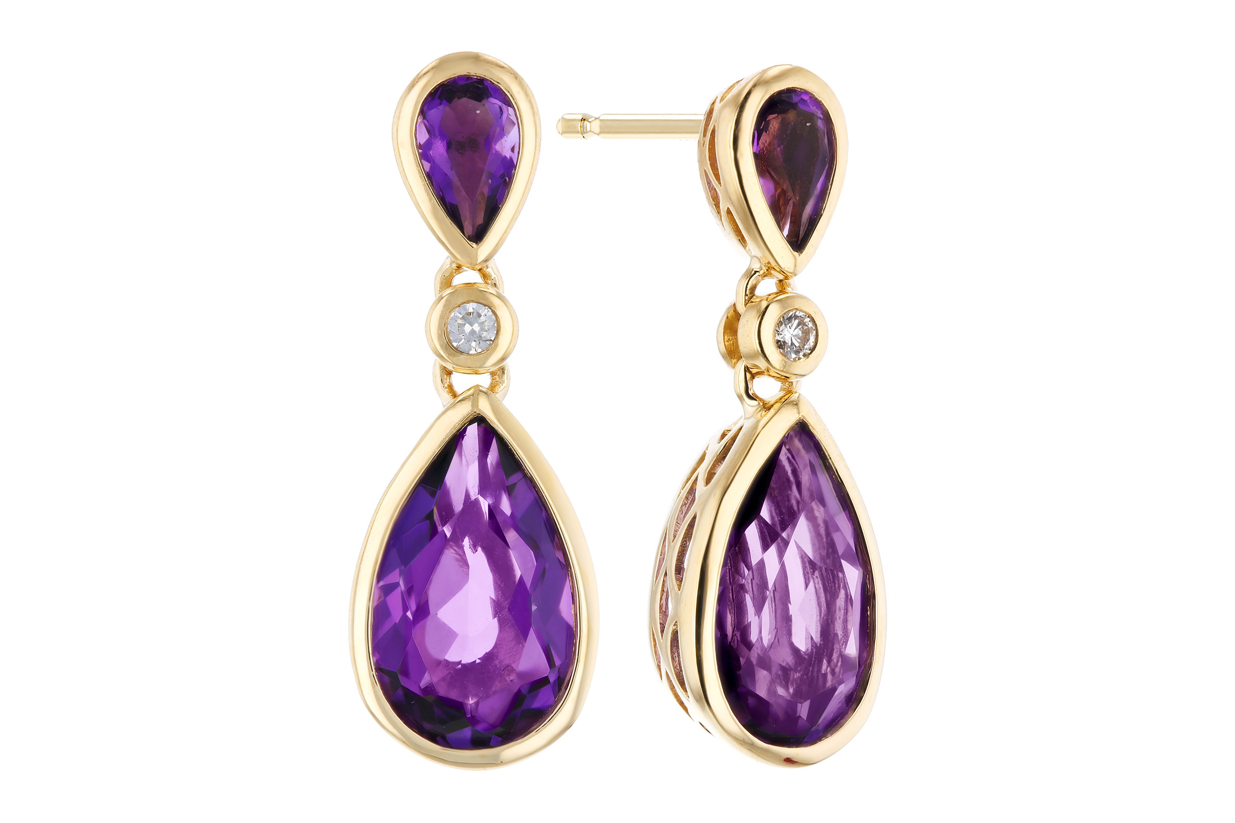 A294-03366: EARRINGS 2.80 TW AMETHYST 2.84 TGW