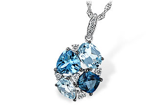 B207-65184: NECK 2.60 BLUE TOPAZ 2.70 TGW