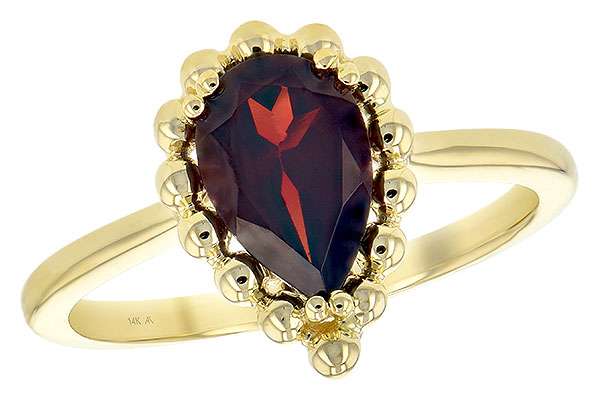 B207-67984: LDS GARNET RING 1.38 CT