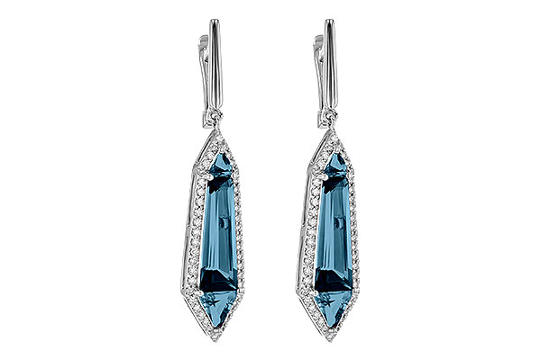 B208-57920: EARR 5.25 LONDON BLUE TOPAZ 5.67 TGW