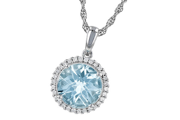 B208-60666: NECK 2.05 AQUAMARINE 2.16 TGW