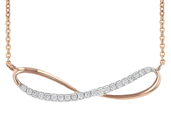 B208-60693: NECKLACE .18 TW