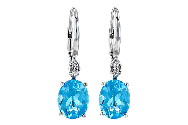 B208-63366: EARR 3.70 TW BLUE TOPAZ 3.75 TGW (9x7MM BT)