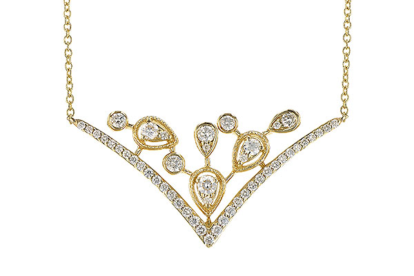 B291-31566: NECKLACE .45 TW