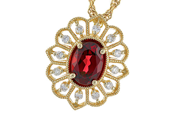 B292-21629: NECK .80 GARNET .92 TGW (7x5MM GAR)