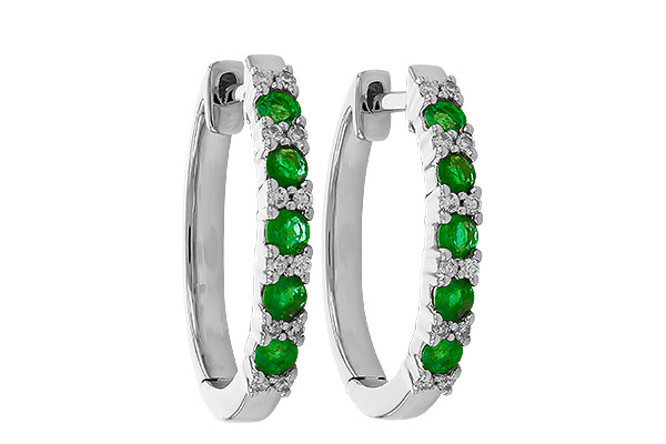 B292-26148: EARR .40 EMERALD .50 TGW