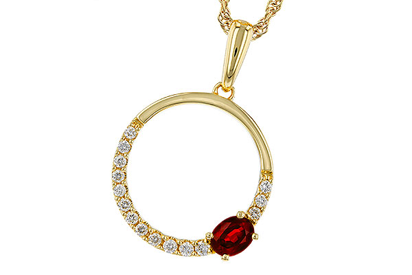B293-12466: NECKLACE .26 RUBY .41 TGW