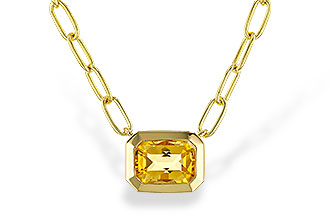 B293-15248: NECKLACE .86 CITRINE (18")