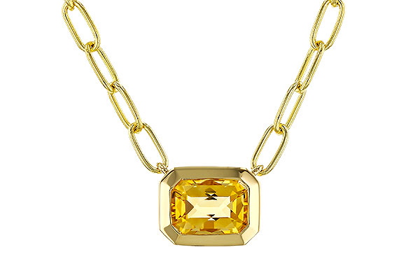 B293-15248: NECKLACE .86 CITRINE (18")