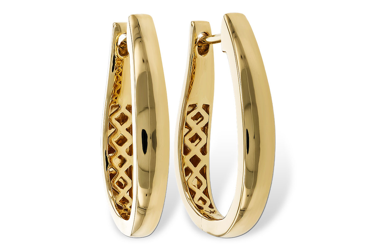 B293-15257: GOLD EARRINGS (22MM)