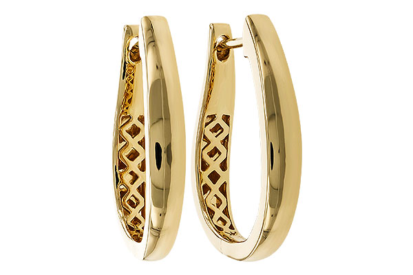 B293-15257: GOLD EARRINGS (22MM)