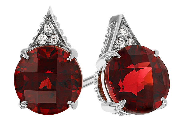 B293-16111: EARR 2.08 TW GARNET 2.10 TGW (6MM RD)