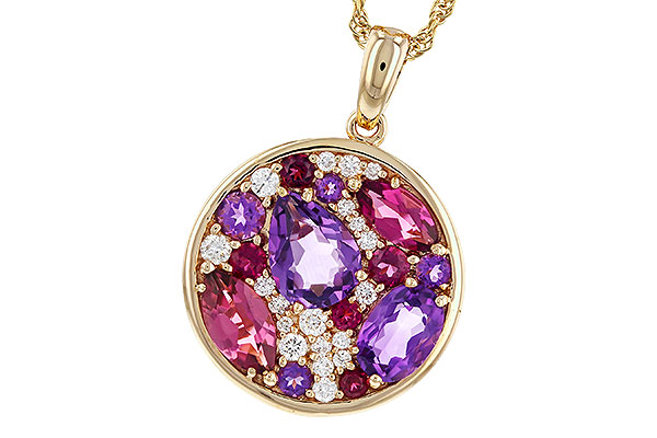 B293-16175: NECK 1.83 TW SEMI-PRECIOUS (P.TOUR, AMY) 2.00 TGW