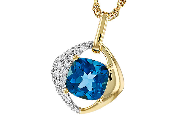 B294-00657: NECK 1.43 LONDON BLUE TOPAZ 1.62 TGW (7MM LBT)
