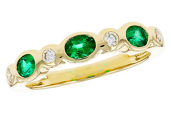 B294-00702: LDS WED RG .43 EMERALD .56 TGW