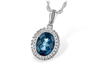 C207-65193: NECK 1.28 LONDON BLUE TOPAZ 1.41 TGW