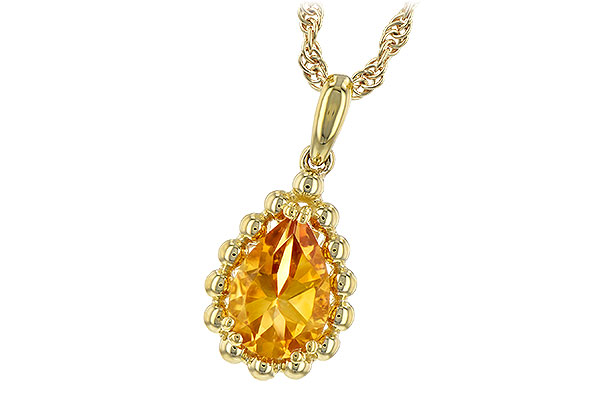 C207-67975: NECKLACE 1.06 CT CITRINE
