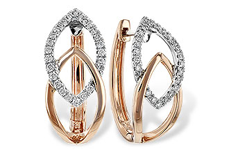 C207-71620: EARRING .25 TW (ROSE & WG)