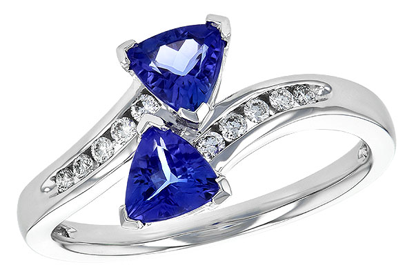 C208-55266: LDS RG .77 TW TANZANITE .90 TGW