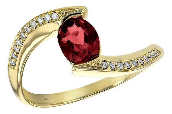 C208-56138: LDS RG .75 GARNET .82 TGW