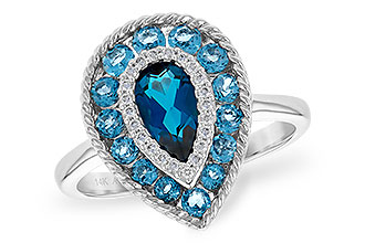 C208-58893: LDS RG 1.52 TW BLUE TOPAZ 1.60 TGW