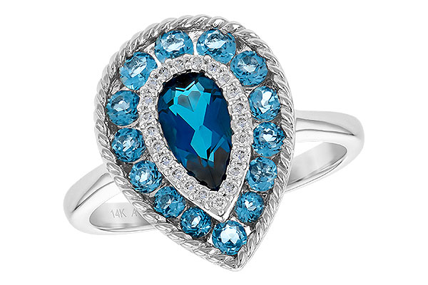 C208-58893: LDS RG 1.52 TW BLUE TOPAZ 1.60 TGW