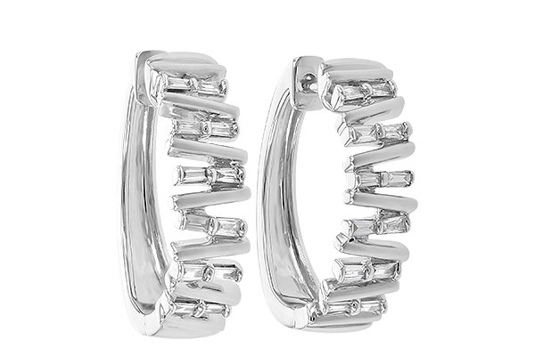 C208-59802: EARR .30 TW BAGUETTE DIAS