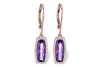 C208-60666: EARR 1.60 AMETHYST 1.78 TGW