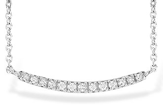 C208-60675: NECKLACE .10 TW (13 STONES)