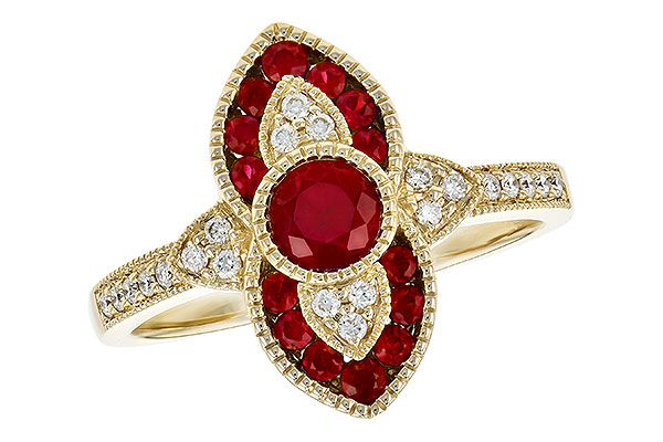 C291-30711: LDS RG .63 TW RUBY .75 TGW