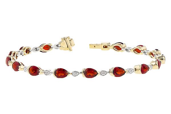 C291-31566: BRACELET 6.44 GARNET 6.60 TGW