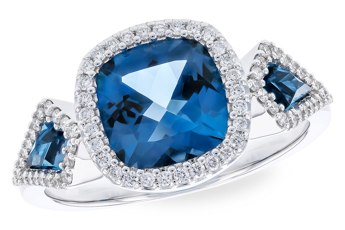 C292-21575: LDS RG 2.46 TW LONDON BLUE TOPAZ 2.72 TGW