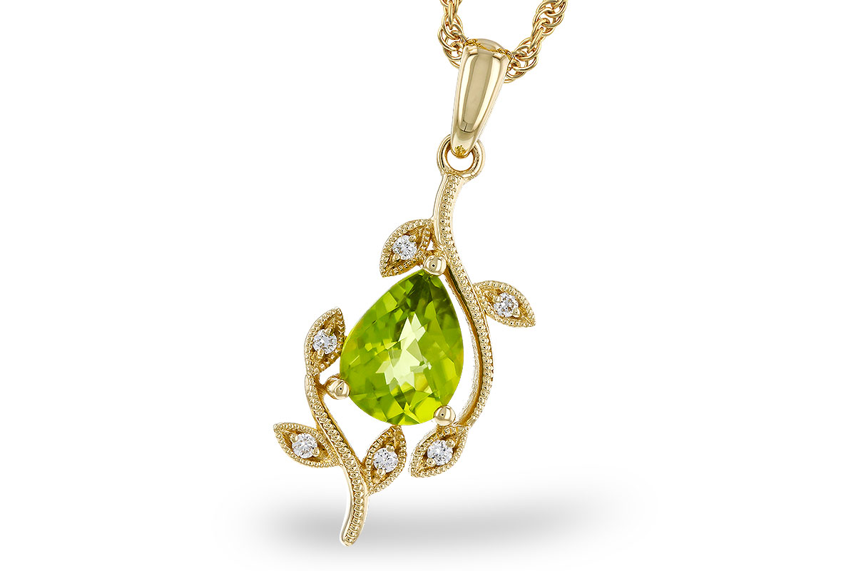 C293-12493: NECKLACE 1.16 PERIDOT 1.21 TGW (8x6MM PER)