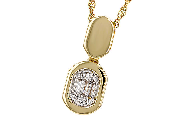 C293-15220: NECKLACE .07 TW BAG .12 TW