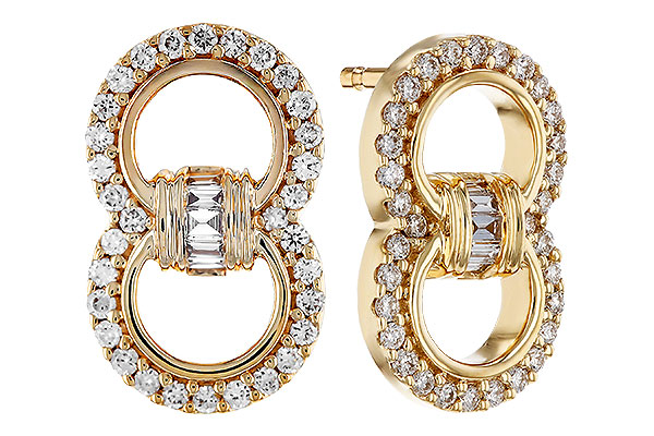 C294-00638: EARRINGS .05 TW BAGS .28 TW
