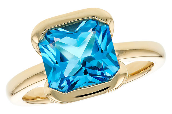 C294-00666: LDS RG 3.50 CT BLUE TOPAZ (9MM BT)