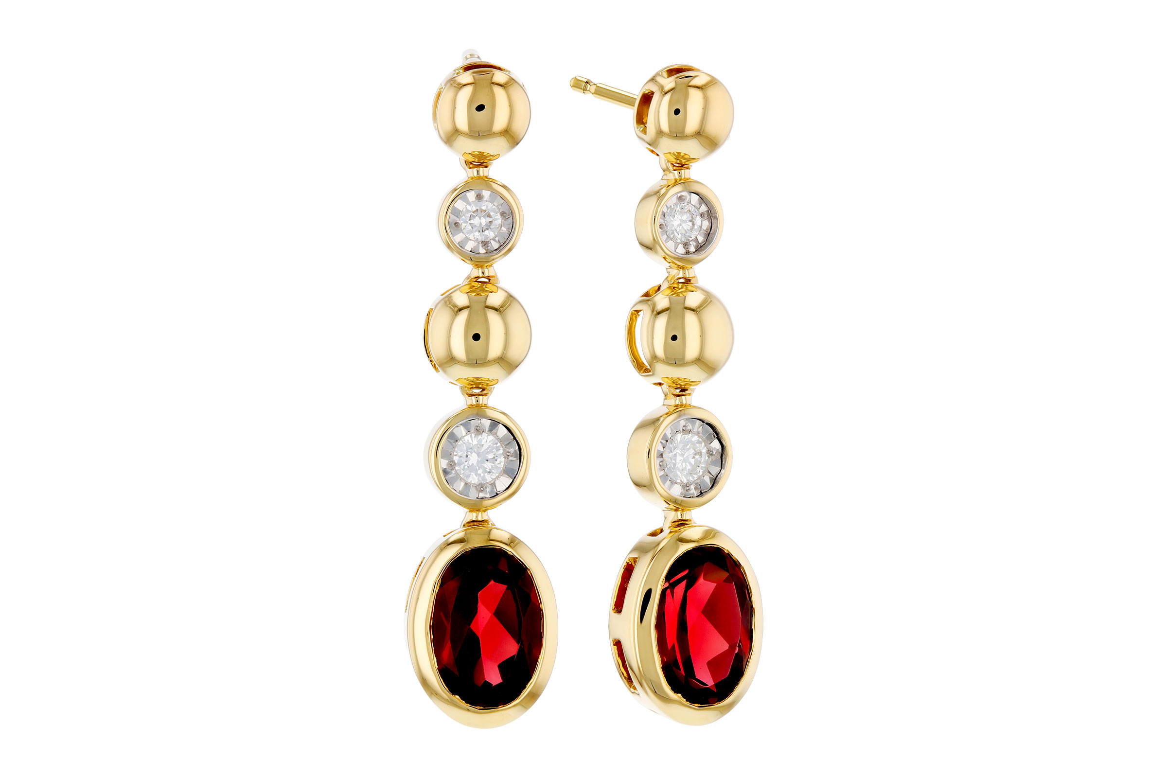 C294-01611: EARRINGS 1.76 TW GARNET 1.86 TGW